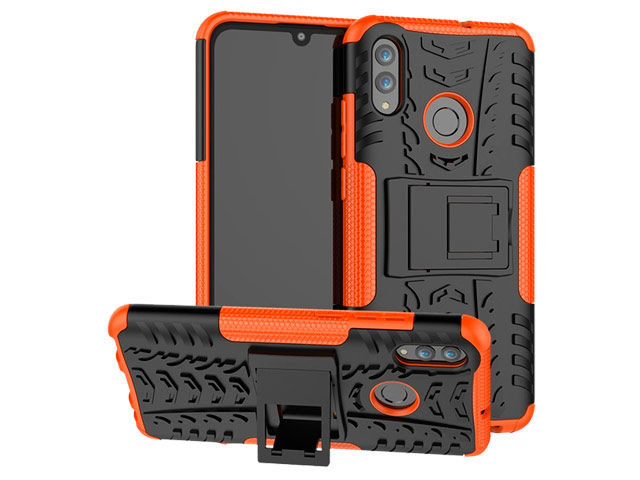 Чехол Yotrix Shockproof case для Huawei P smart 2019 (оранжевый, гелевый)