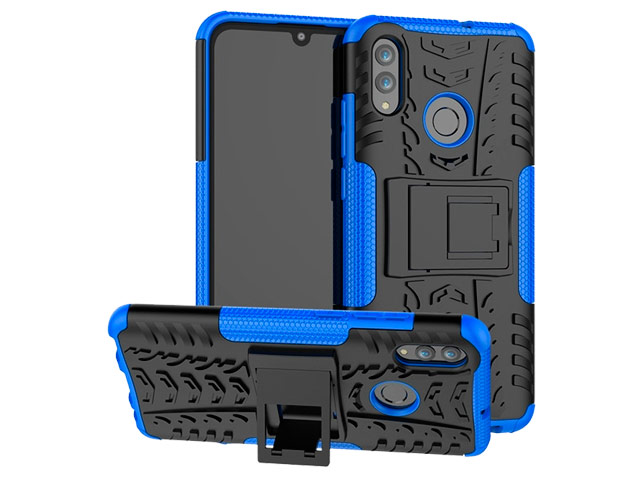 Чехол Yotrix Shockproof case для Huawei P smart 2019 (синий, гелевый)