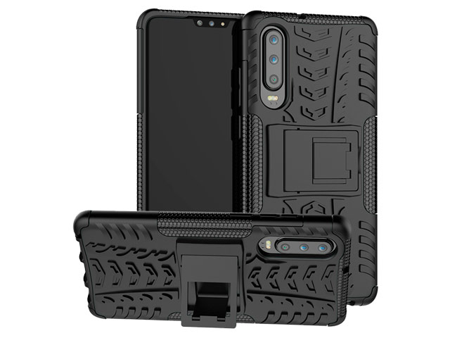 Чехол Yotrix Shockproof case для Huawei P30 (черный, гелевый)