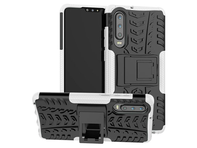 Чехол Yotrix Shockproof case для Huawei P30 (белый, гелевый)