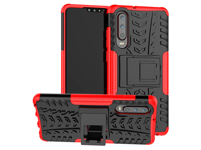 Чехол Yotrix Shockproof case для Huawei P30 (красный, гелевый)