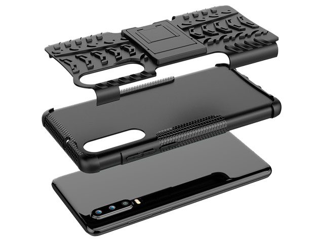 Чехол Yotrix Shockproof case для Huawei P30 (розовый, гелевый)