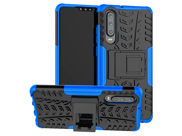 Чехол Yotrix Shockproof case для Huawei P30 (синий, гелевый)