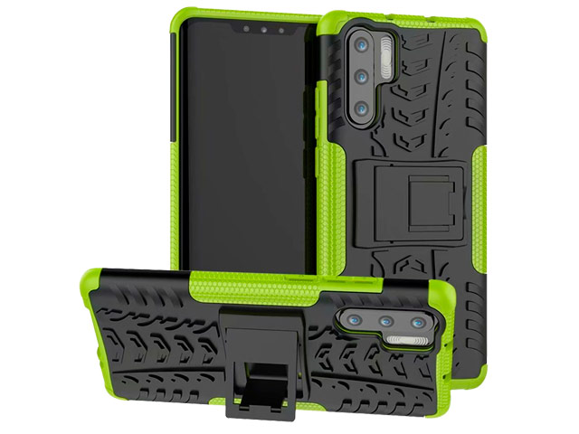 Чехол Yotrix Shockproof case для Huawei P30 pro (зеленый, гелевый)