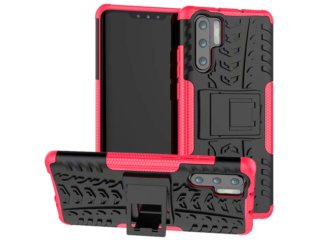 Чехол Yotrix Shockproof case для Huawei P30 pro (розовый, гелевый)