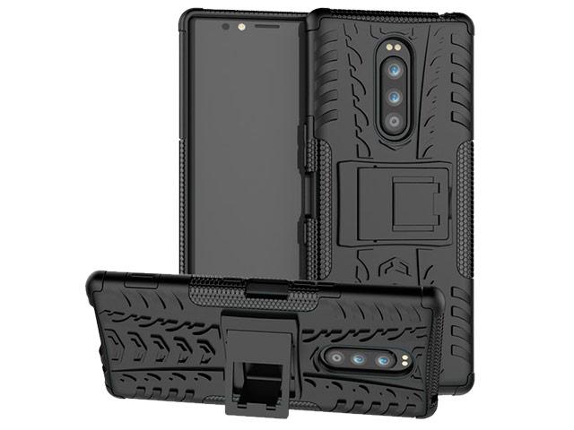 Чехол Yotrix Shockproof case для Sony Xperia 1 (черный, гелевый)