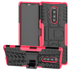 Чехол Yotrix Shockproof case для Sony Xperia 1 (розовый, гелевый)