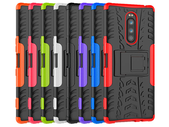 Чехол Yotrix Shockproof case для Sony Xperia 1 (фиолетовый, гелевый)