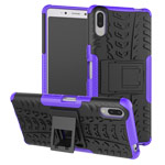 Чехол Yotrix Shockproof case для Sony Xperia L3 (фиолетовый, гелевый)