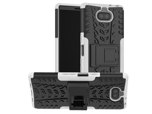 Чехол Yotrix Shockproof case для Sony Xperia 10 (белый, гелевый)