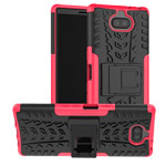 Чехол Yotrix Shockproof case для Sony Xperia 10 (розовый, гелевый)