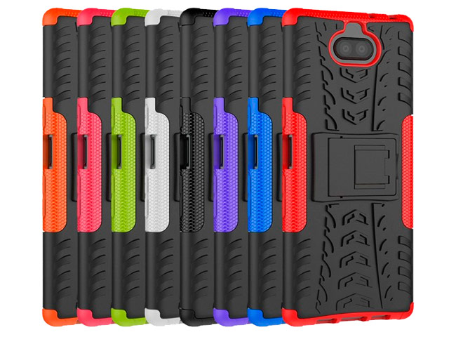 Чехол Yotrix Shockproof case для Sony Xperia 10 (фиолетовый, гелевый)