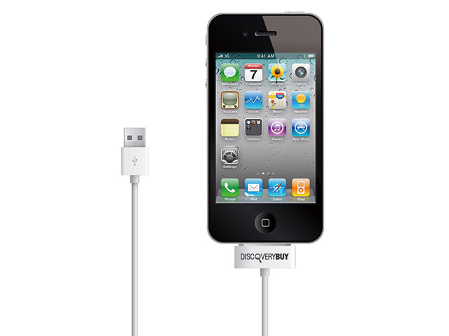 USB-кабель Discovery Buy USB cable для Apple iPhone/iPod/iPad (белый, 30-pin)
