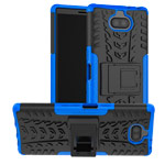 Чехол Yotrix Shockproof case для Sony Xperia 10 plus (синий, гелевый)