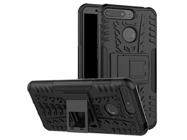 Чехол Yotrix Shockproof case для Huawei Honor 7A (черный, гелевый)