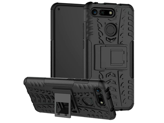Чехол Yotrix Shockproof case для Huawei Honor V20 (черный, гелевый)