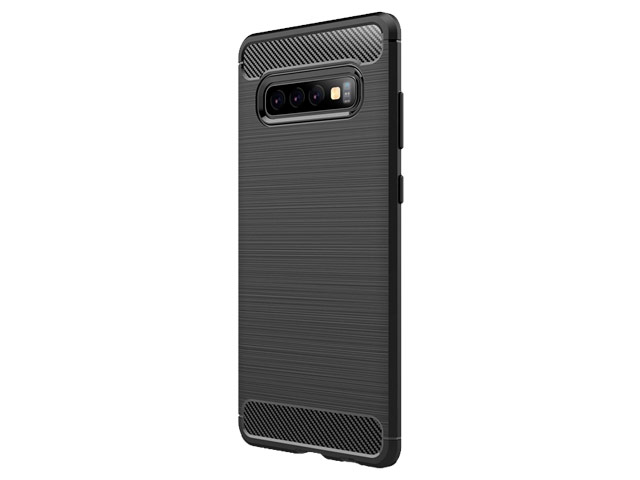 Чехол Yotrix Rugged Armor для Samsung Galaxy S10 plus (черный, гелевый)