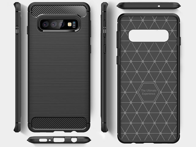 Чехол Yotrix Rugged Armor для Samsung Galaxy S10 plus (черный, гелевый)