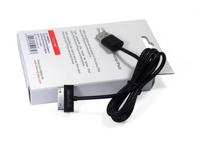 USB-кабель Discovery Buy USB cable для Apple iPhone/iPod/iPad (черный, 30-pin)