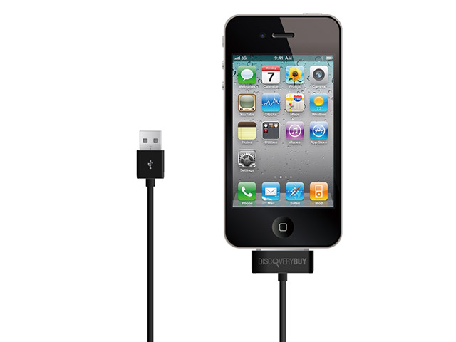 USB-кабель Discovery Buy USB cable для Apple iPhone/iPod/iPad (черный, 30-pin)