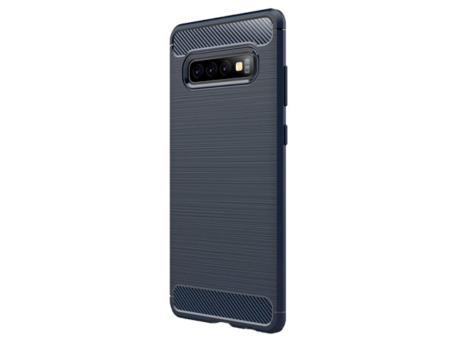 Чехол Yotrix Rugged Armor для Samsung Galaxy S10 plus (синий, гелевый)