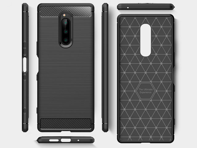 Чехол Yotrix Rugged Armor для Sony Xperia 1 (черный, гелевый)