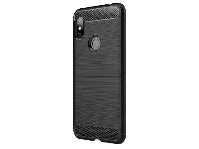 Чехол Yotrix Rugged Armor для Xiaomi Redmi Note 6 (черный, гелевый)