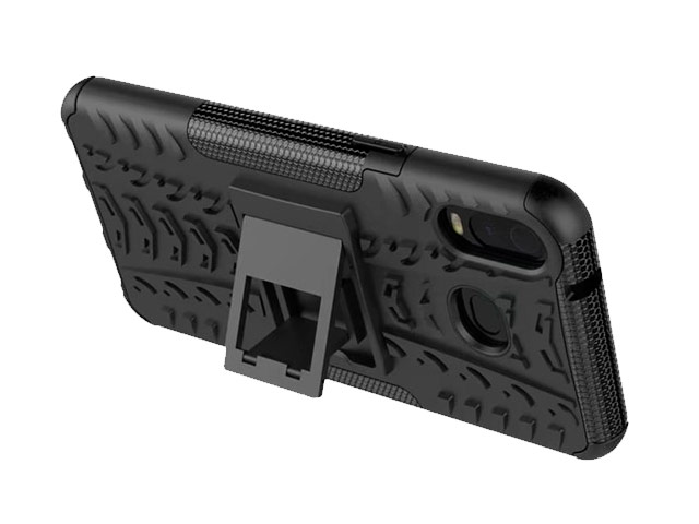 Чехол Yotrix Shockproof case для Samsung Galaxy A6s (черный, гелевый)
