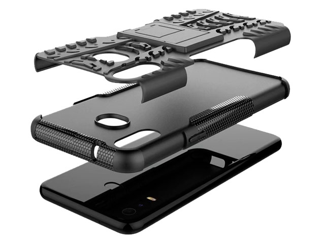 Чехол Yotrix Shockproof case для Samsung Galaxy A6s (белый, гелевый)