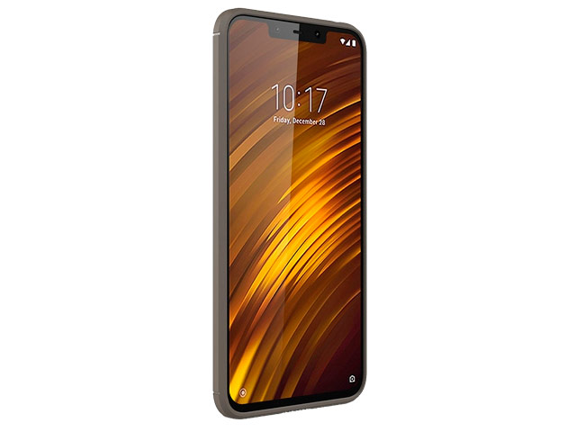 Чехол Yotrix Rugged Armor для Xiaomi Pocophone F1 (серый, гелевый)