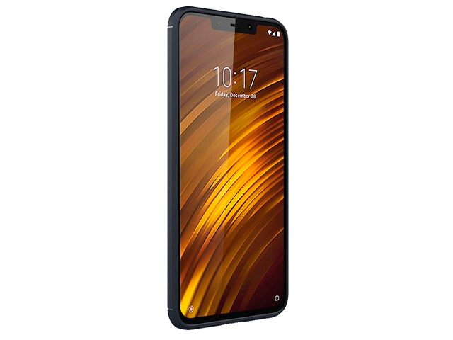 Чехол Yotrix Rugged Armor для Xiaomi Pocophone F1 (синий, гелевый)