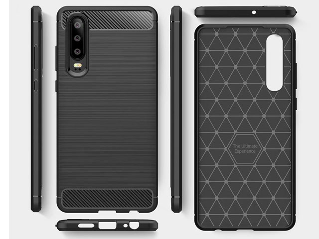 Чехол Yotrix Rugged Armor для Huawei P30 (черный, гелевый)