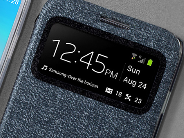 Чехол Momax Flip View для Samsung Galaxy S4 i9500 (черный, кожанный)