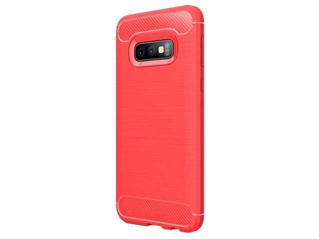 Чехол Yotrix Rugged Armor для Samsung Galaxy S10 lite (красный, гелевый)
