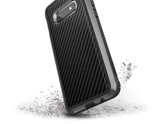 Чехол X-doria Defense Lux для Samsung Galaxy S10 lite (Black Carbon, маталлический)