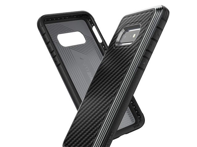 Чехол X-doria Defense Lux для Samsung Galaxy S10 lite (Black Carbon, маталлический)