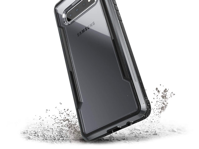 Чехол X-doria Defense Shield для Samsung Galaxy S10 plus (черный, маталлический)