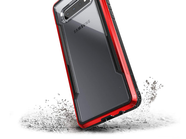 Чехол X-doria Defense Shield для Samsung Galaxy S10 plus (красный, маталлический)
