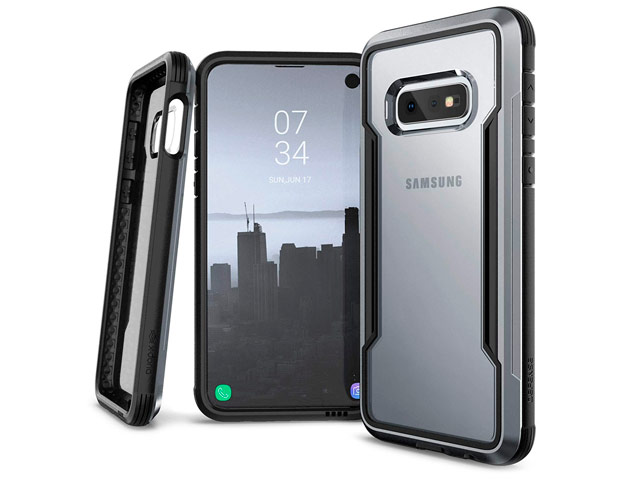 Чехол X-doria Defense Shield для Samsung Galaxy S10 lite (черный, маталлический)