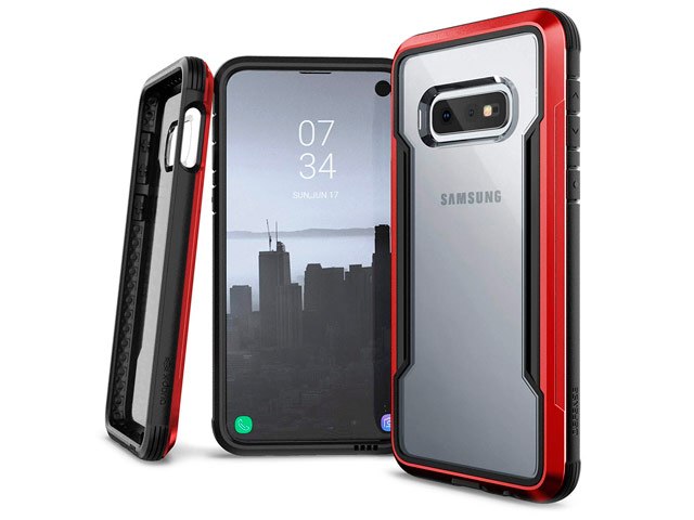 Чехол X-doria Defense Shield для Samsung Galaxy S10 lite (красный, маталлический)