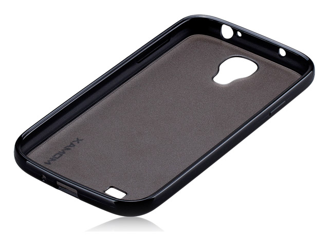 Чехол Momax iCase Pro для Samsung Galaxy S4 i9500 (черный, гелевый/пластиковый)