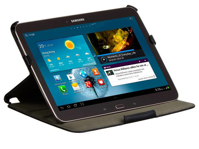 Чехол Yotrix FlipCase для Samsung Galaxy Tab 3 10.1 P5200 (черный, кожанный)