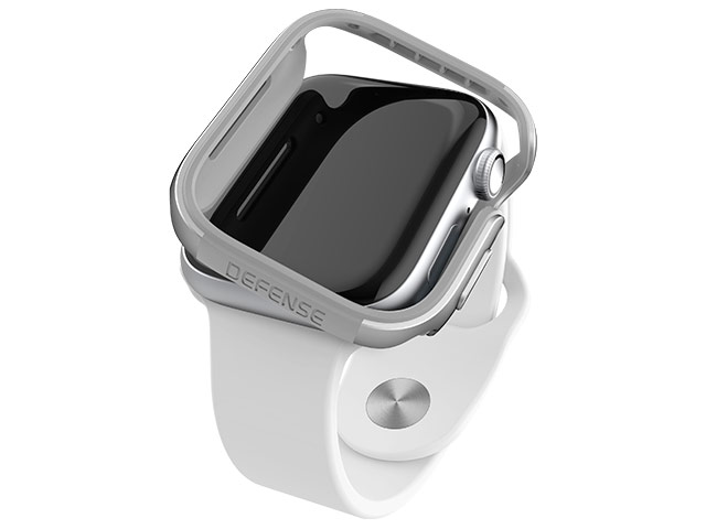 Чехол X-doria Defense Edge для Apple Watch Series 4 (44 мм, серебристый, маталлический)