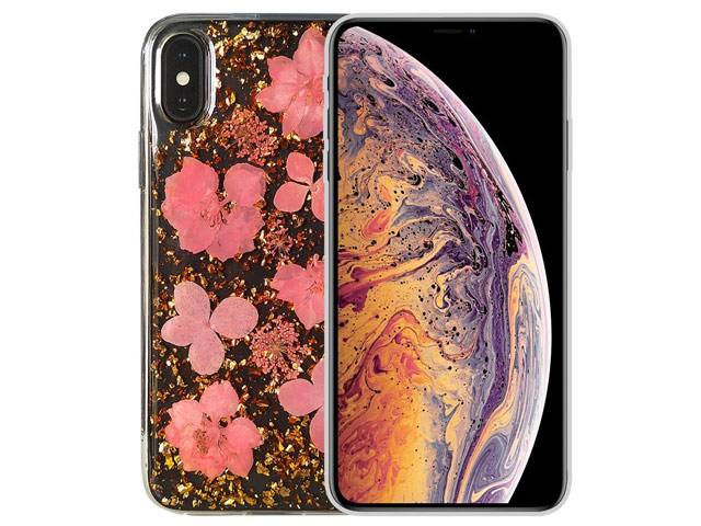 Чехол X-Doria Bloom для Apple iPhone XS (Rose, гелевый)