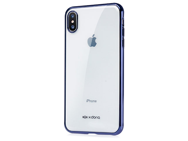 Чехол X-doria GelJacket Plus для Apple iPhone XS (синий, гелевый)