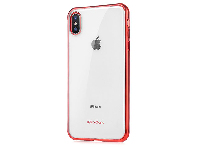 Чехол X-doria GelJacket Plus для Apple iPhone XS (красный, гелевый)