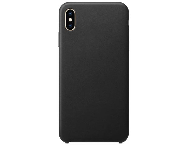 Чехол Yotrix SnapCase Premuim для Apple iPhone XS max (черный, кожаный)