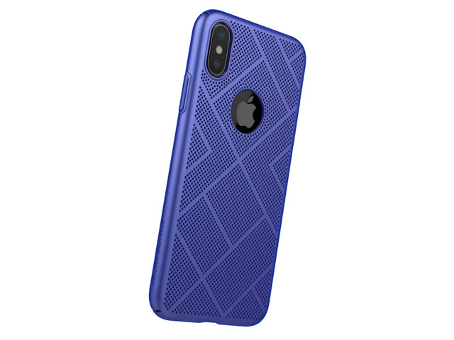Чехол Nillkin Air case для Apple iPhone X (синий, пластиковый)