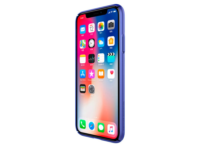 Чехол Nillkin Air case для Apple iPhone X (синий, пластиковый)