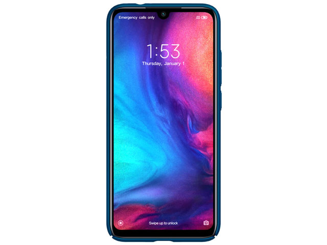 Чехол Nillkin Hard case для Xiaomi Redmi Note 7 (синий, пластиковый)